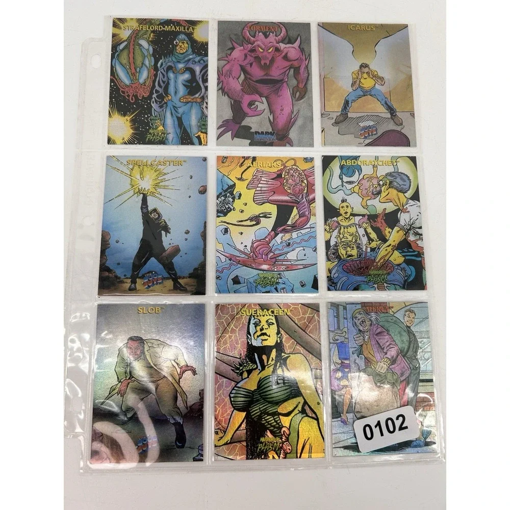 1993 The River Group Defiant Comics Plasm Zero Holographic Trading Card Lot